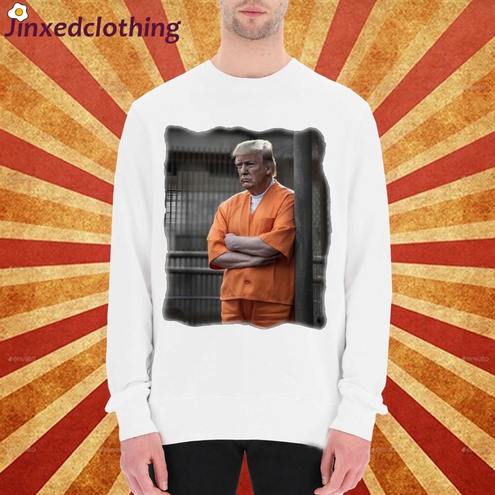 Donald Trump In Prison Jail Indicted President Arrested Unisex Classic Shirt Trump Mugshot 